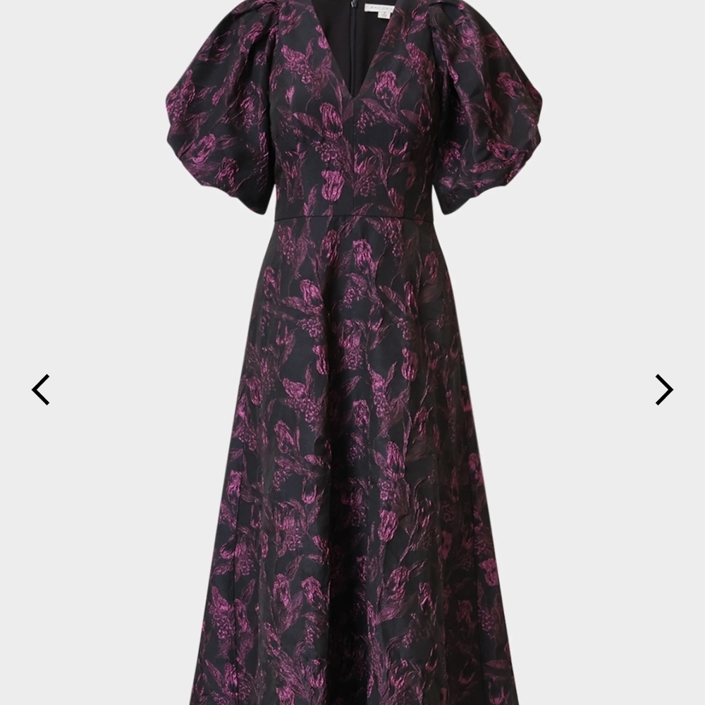 Nordstrom Elegant Black and Pink Maxi Dress